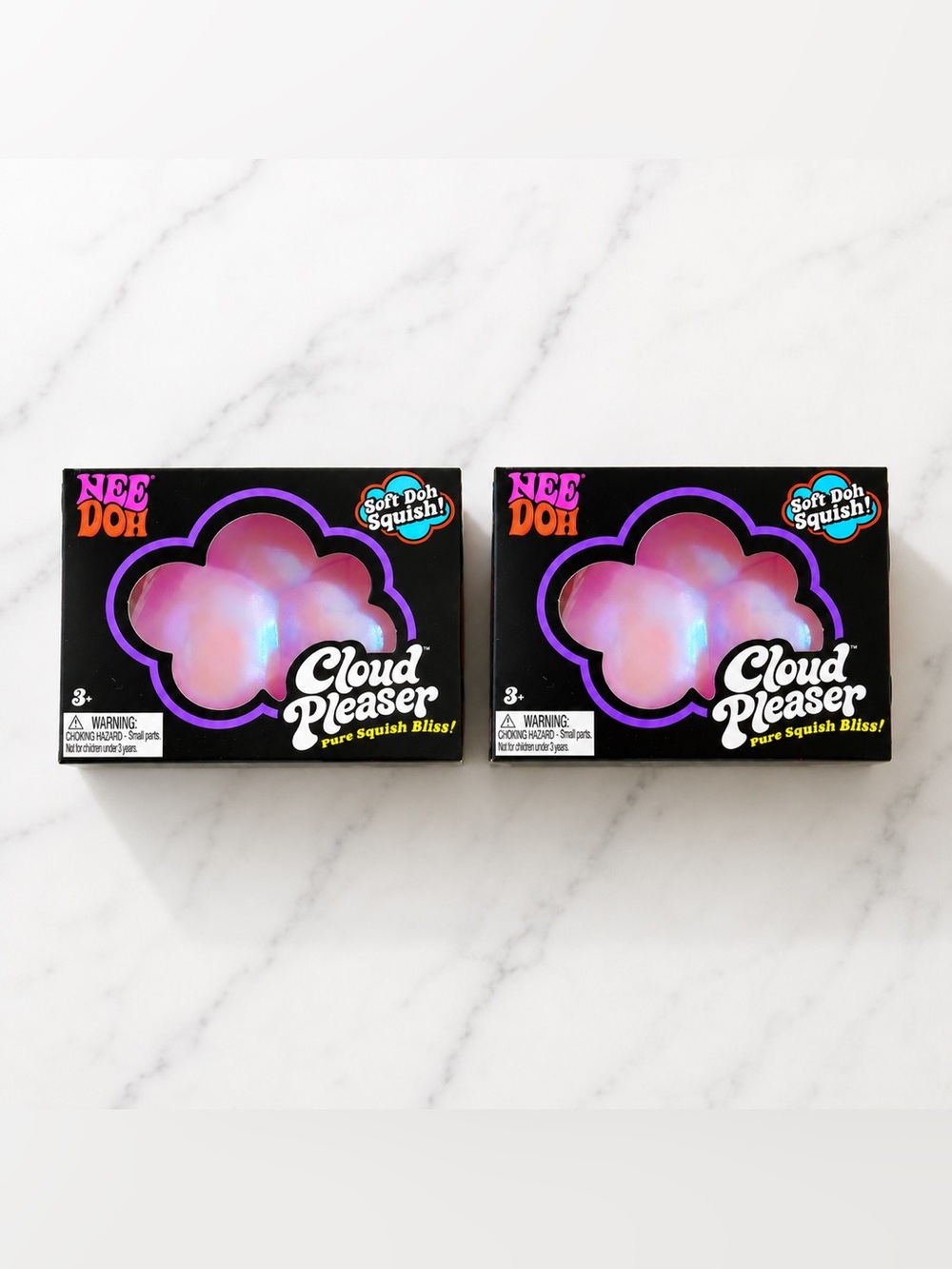 NEW Release NeeDoh Cloud Pleaser Set of 2 BUNDLE Soft Doh Viral Squishy Toy RARE